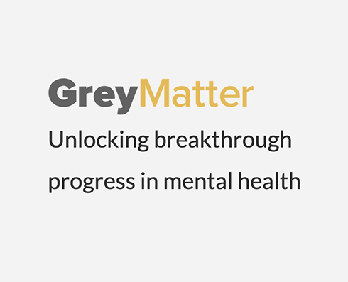 GreyMatter logo and tagline